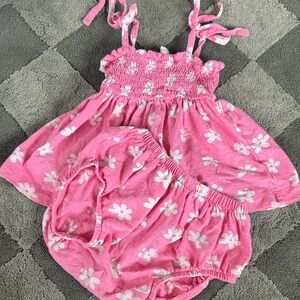 Pink Floral Kids Matching Set